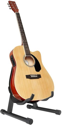 Folding metal guitar stand - guitar,