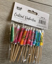 Cocktail Umbrellas Party Drink Asstd Colours Decoration - Pack of 25