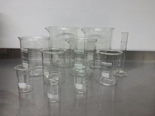 Glass beaker set measuring - glass,
