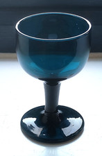 ANTIQUE GEORGIAN PEACOCK BLUE