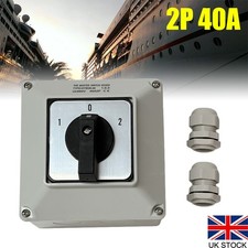40AMP 2 POLE IP65 WATERPROOF
