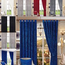 Plain Blackout Eyelet Curtains