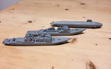 3 X Plastic Warships(1