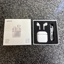 Yobola Wireless Bluetooth Earbuds White {in Acceptable Condition} Sound Is Good