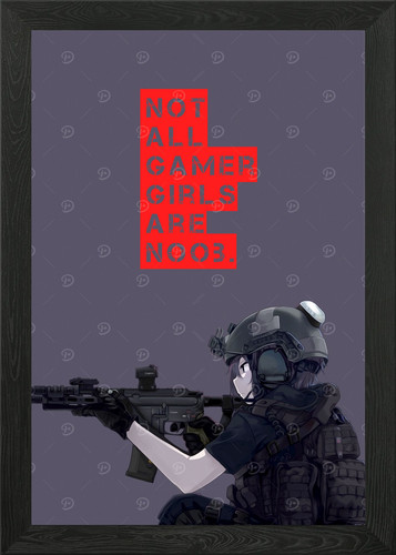 Gaming gamer girls - gamer, wall
