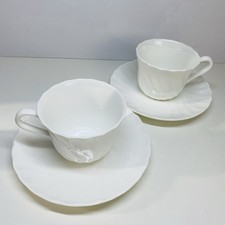 Wedgwood Candlelight ESPRESSO 0.1L Cup And Saucer x 2 - Excellent Condition