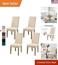 Velvet Dining Chair Covers Set