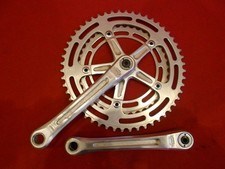 Vintage Shimano 600 EX Arabesque Alloy Chainset, 170mm , 52/40 T, Japan, in VGC