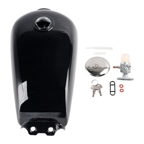 Black cafe racer bobber gas - racer,