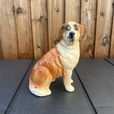 Vintage St Bernard Ceramic Dog