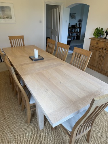 Light solid oak extending - light,