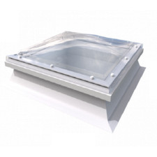 Polycarbonate Dome Rooflight Double Glazed Clear With A 150mm PVC Kerb