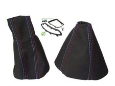 Gear Handbrake Gaiter + Frames For BMW X3 E83 2003-2010 Faux Suede TRI Stitch