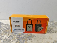 GRIFEMA GA1004 Key Safe, Portable Lock Box for Outdoor with Removable Shackle, 4