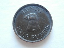 GB Lundy Island 1929 Bronze Half Puffin Martin Coles Harman