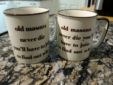 MASONIC -TWO NEW MUGS "OLD