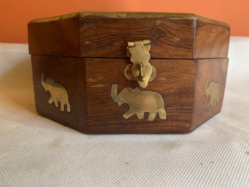 Vintage octagonal wooden - vintage,