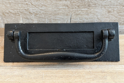 Iron letterbox with - iron, knocker