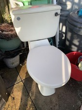 Toilet Complete 1987 Year Ceramic Vintage Art Deco