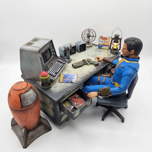 Fallout desk diorama 6th for - desk, 1/6th
