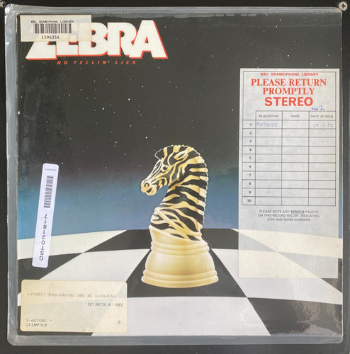 Zebra tellin lies vinyl - zebra,