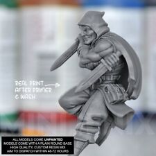 HUMAN ROGUE THIEF Fantasy: Frostgrave, Pathfinder, D&D, Resin Miniature 28mm 32m