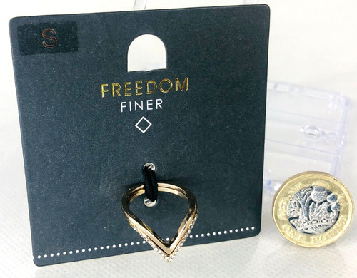 Ring gold small jewellery - ring, x2