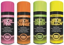 Neon Spray Paint 4 CANS OF