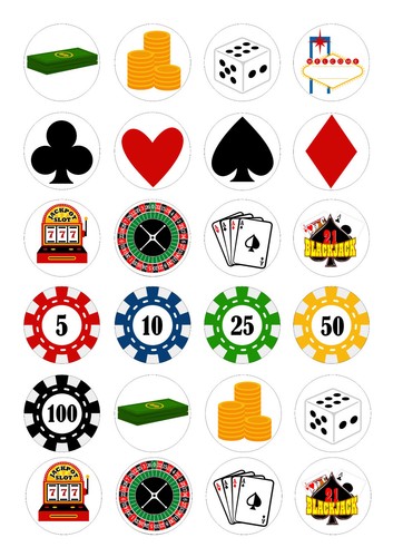 Edible casino poker iced - 24,