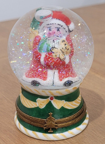 Limoges santa snow - limoges, globe