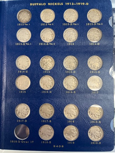 Complete buffalo nickel set - complete,