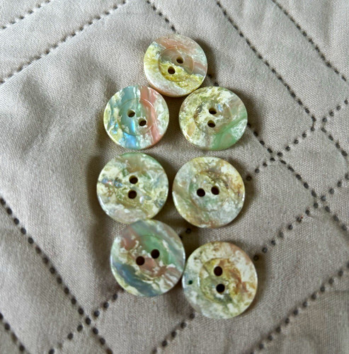 Round hole flat mother of - round, 2-hole