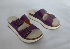 ART MYKONOS PURPLE LEATHER CHUNKY SOLE SANDALS EU41 UK7-7.5 WORN ONCE FREE P&P!!