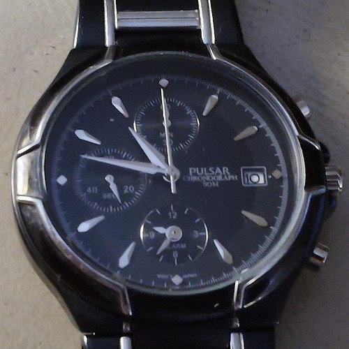 Pulsar chronograph watch men - pulsar,