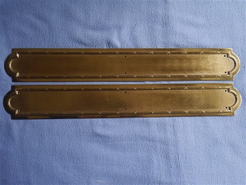 Pair brass door - door, finger