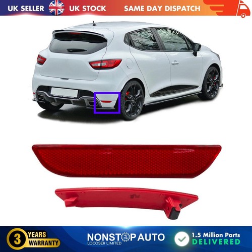 Rear bumper reflector lens - bumper,