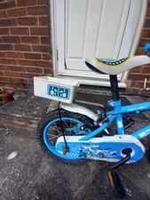 Kids bike 14 1nch , apollo blue used police patrol .