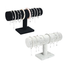 Velvet T-bar Display Stand Holder Bracelet Bangle Jewellery Watch Display Rack