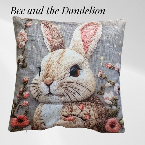 Cute rabbit plush cushion - rabbit,