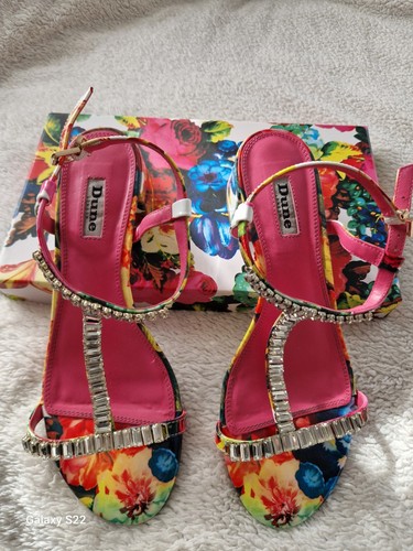 Dune london floral block - floral, heel