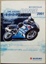 SUZUKI MOTOCYCLES RANGE Sales Brochure Feb 2001 #MB01RANGE-BROCH