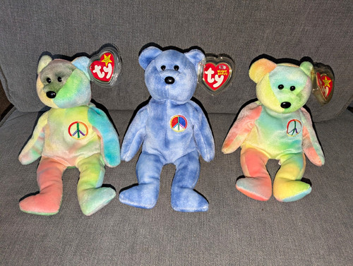Beanie babies peace bear - ty,