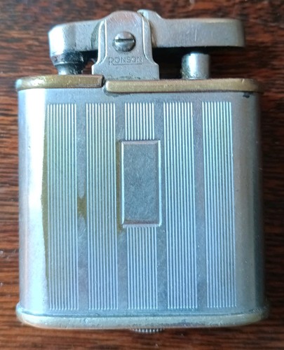 Vintage ronson silver tone - ronson,