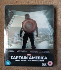 Captain America The Winter Soldier Limited Edition 3D & Bluray Steelbook + cards