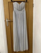 Lipsy Grey Strapless Long Maxi