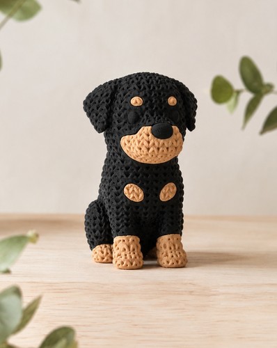 Rottweiler figurine desk - rottweiler,