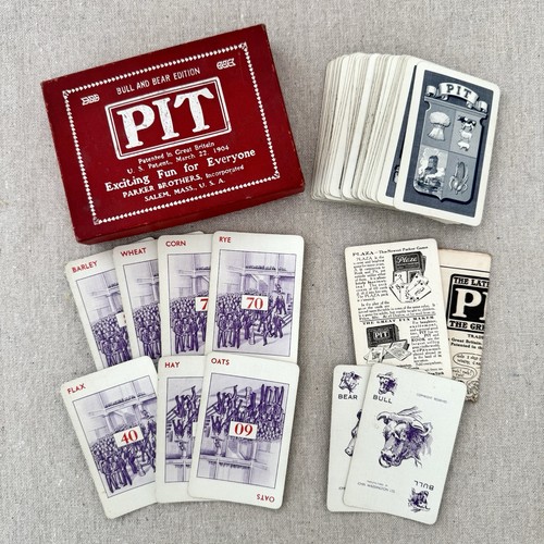 Vintage pit bull bear - bull, card