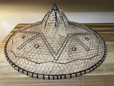 65cm Sarok Asian Conical Rattan Leaf Coolie Sun Hat Summer Chinese Handmade