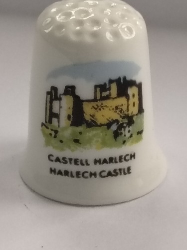 Vtg harlech castle thimble - harlech,