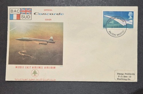 Concorde official stamp cover - concorde,